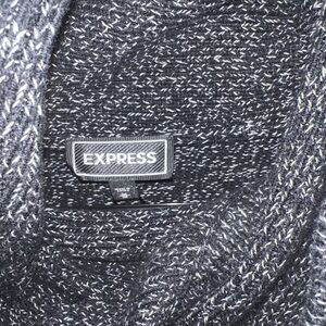 Express Black and White Knit Sweater